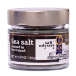 Smulki rūkyta jūros druska, 150 g.