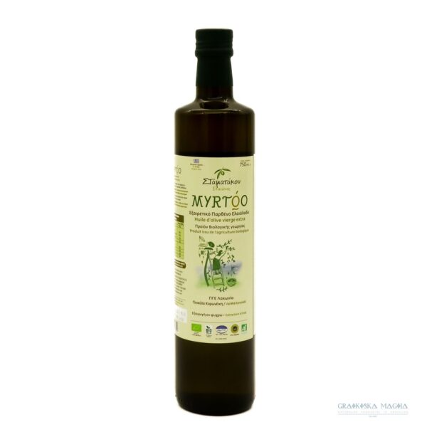 Ekologiškas alyvuogių aliejus „Myrtoo“, 750 ml