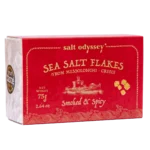 Rūkyti ir aštrūs jūros druskos dribsniai, 75 g.