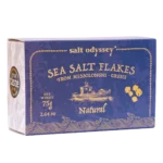 Natūralūs jūros druskos dribsniai, 75 g.