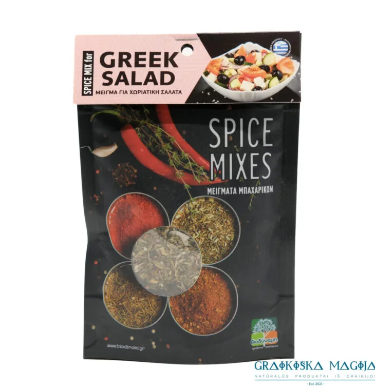 Prieskonių mišinys GRAIKIŠKOMS SALOTOMS, 35 g.