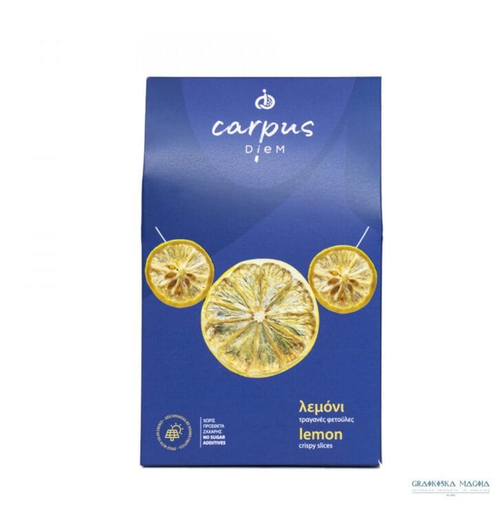 Traškūs citrinų griežinėliai, 40 g.