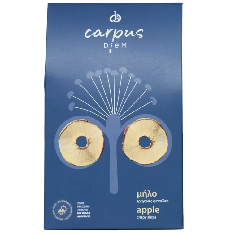 Traškūs obuolių griežinėliai, 40 g.