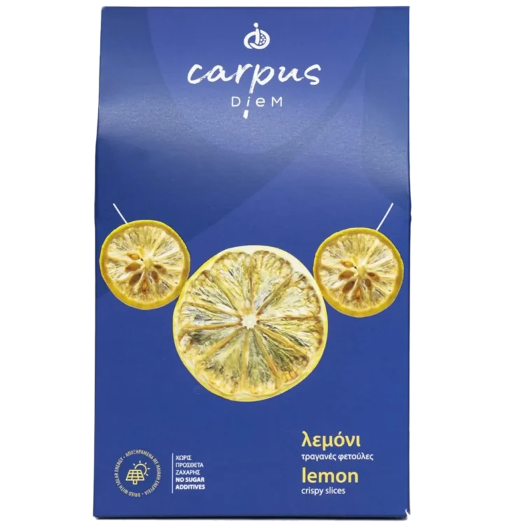 Traškūs citrinų griežinėliai, 40 g.