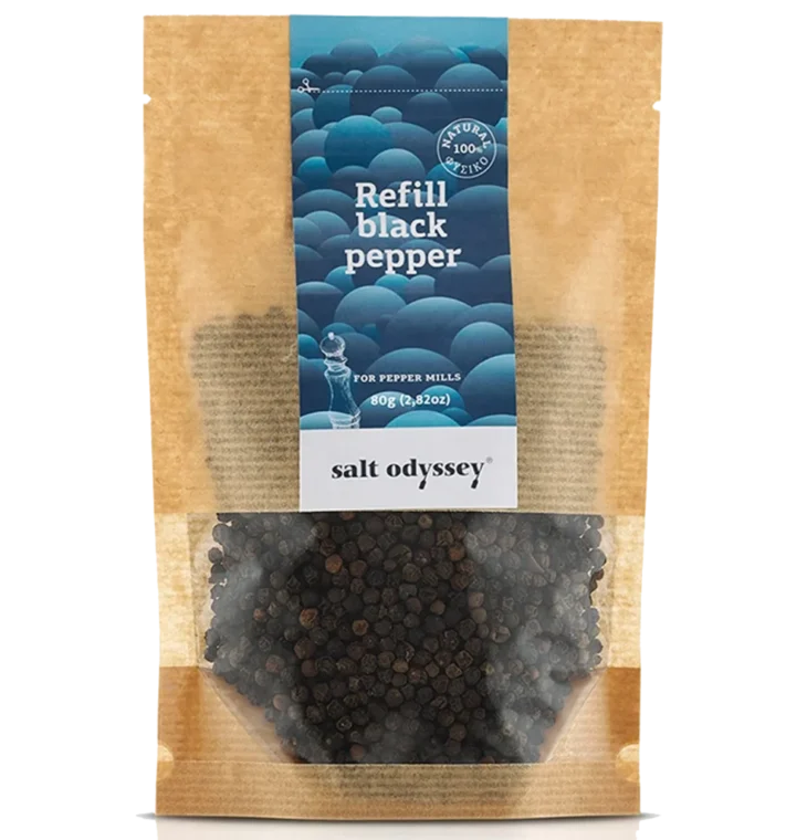 Juodųjų pipirų papildymas, 80 g. (malūnams)
