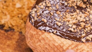 vafliai su šokoladu vafliai su šokoladu