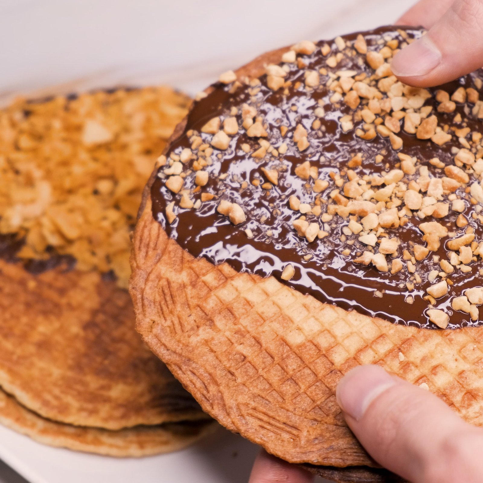 vafliai su šokoladu vafliai su šokoladu