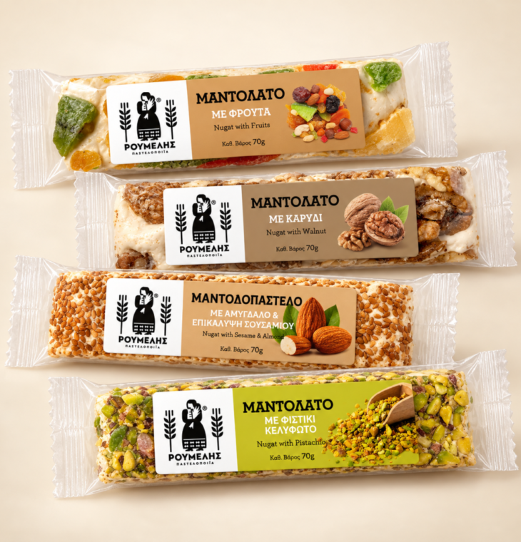 Graikiškos nugos kolekcija „Keturi skoniai“, 4 × 70 g