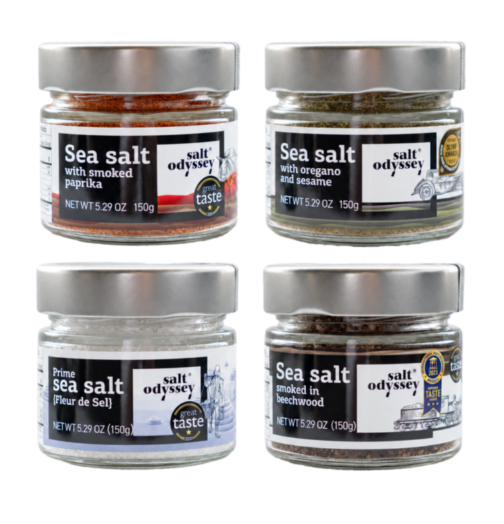 „Salt Odyssey“ gurmaniškų druskų kolekcija, 4 × 150 g